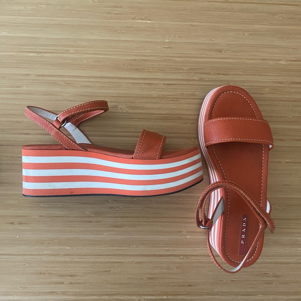 Prada Sport Platform Sandals